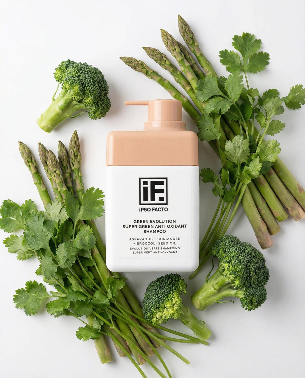 Green Evolution Super Green Anti-Oxidant Shampoo Asparagus + Coriander + Broccoli Seed Oil IF Beauty Australia